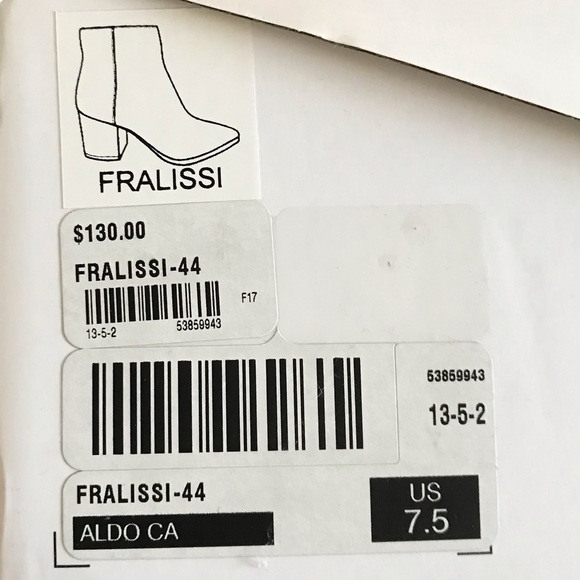 Brand New Never Worn Aldo Short Boots Size 7.5 - Picture 4 of 4